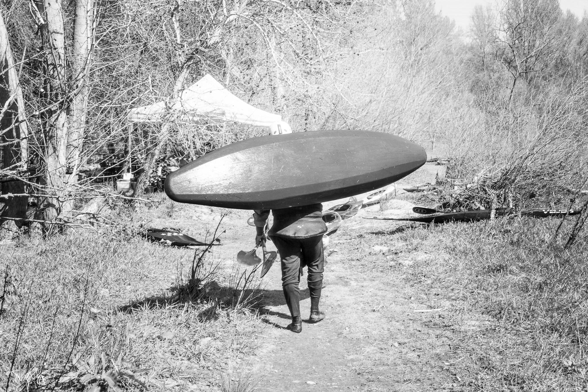 Whitewater kayaking on Sunday